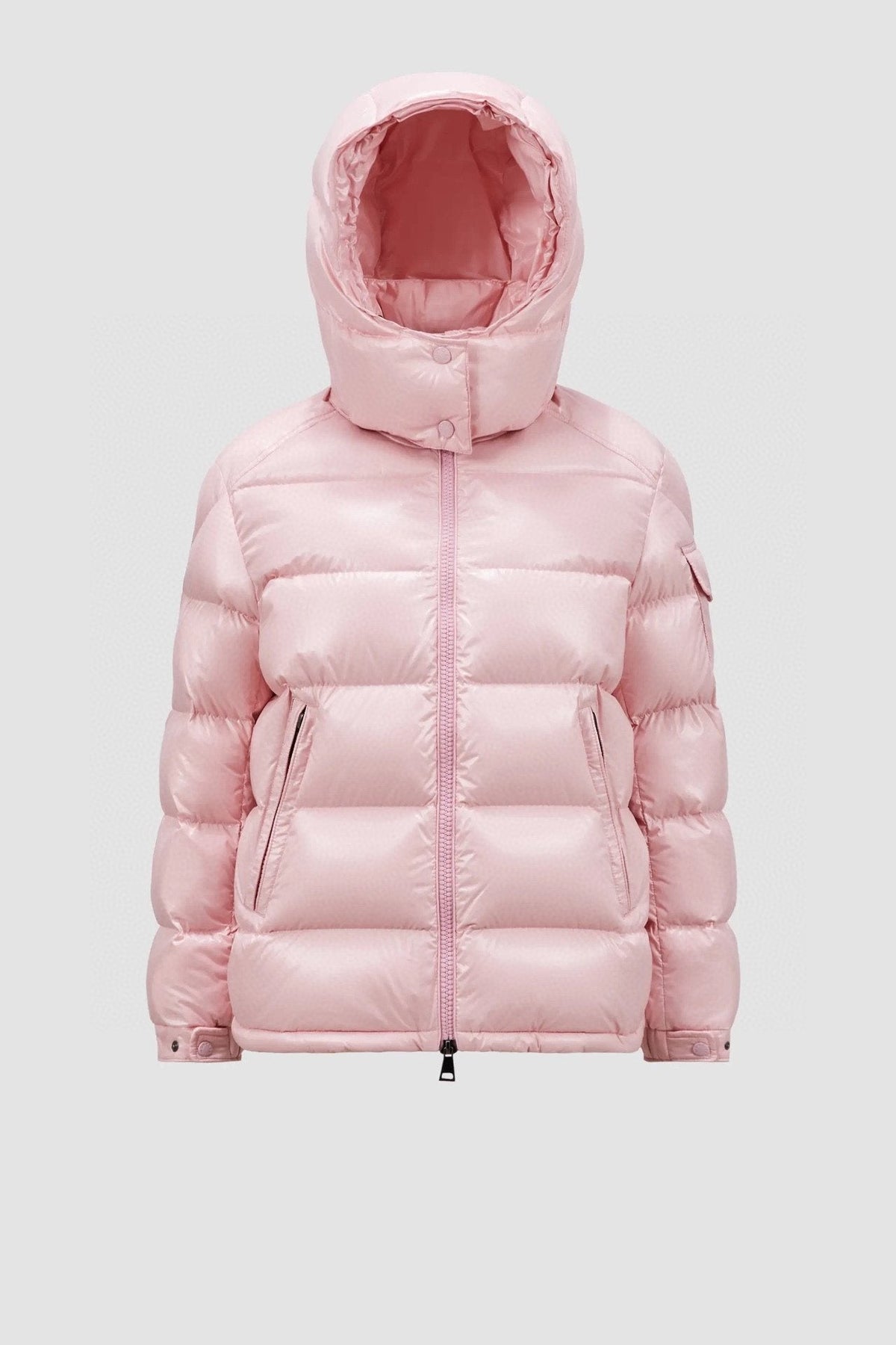 Moncler Maire Hooded Glossy Puffer Coat — hero