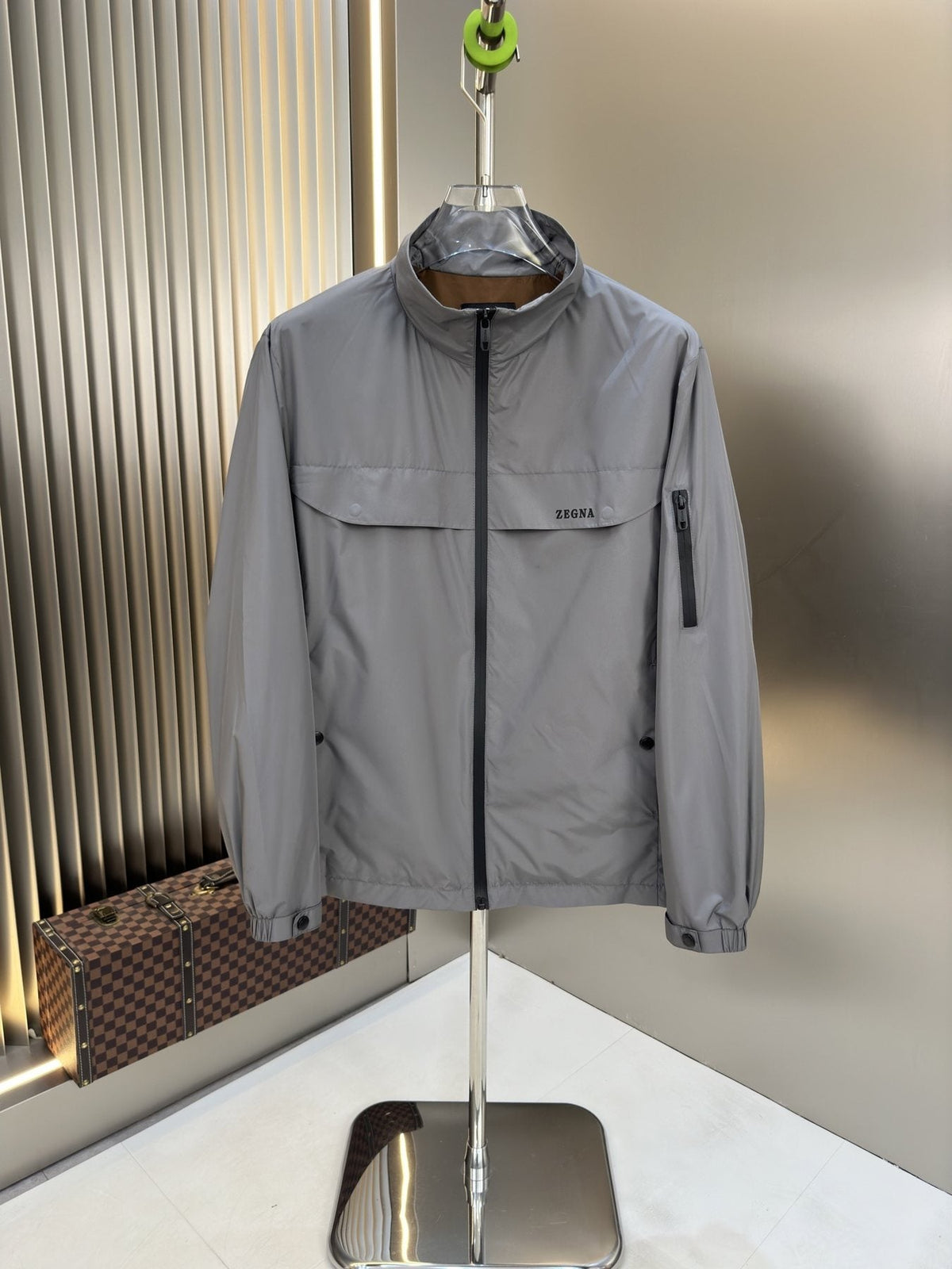 Zegna Zip-Front Utility Jacket — front