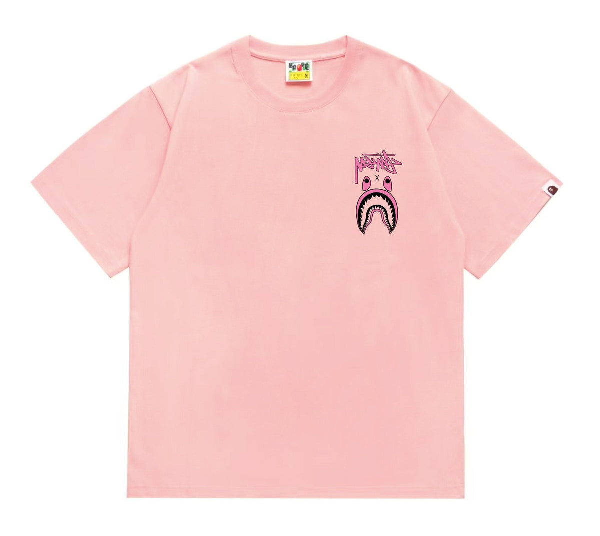 BAPE Contrast Shark Wordmark Graphic T-Shirt — front