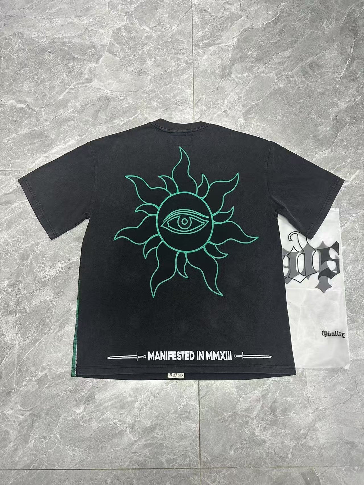 Godspeed Washed Black Rock Graphic T-Shirt — context