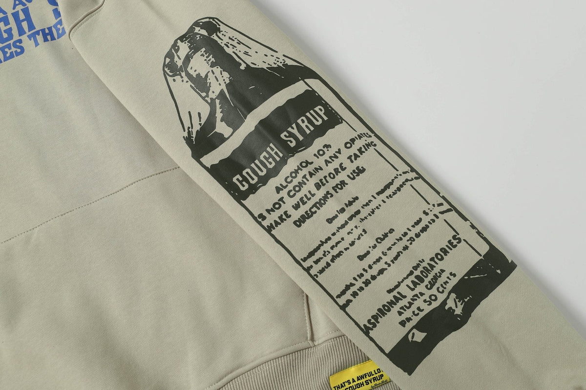 THAT'S A AWFUL LOT OF COUGH SYRUP Tomorrow's Star Graphic Hoodie — detail
