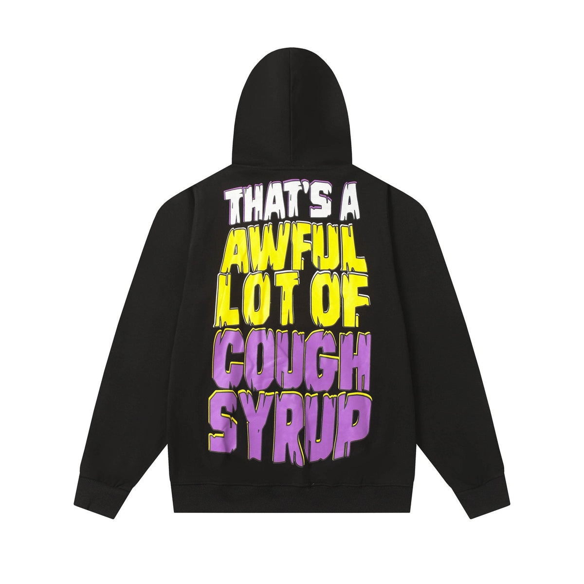 THAT'S A AWFUL LOT OF COUGH SYRUP Star Graphic Hoodie — back
