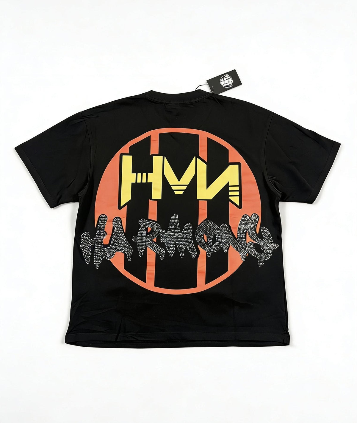 HARMONY New Age Rhinestone Graphic T-Shirt — back