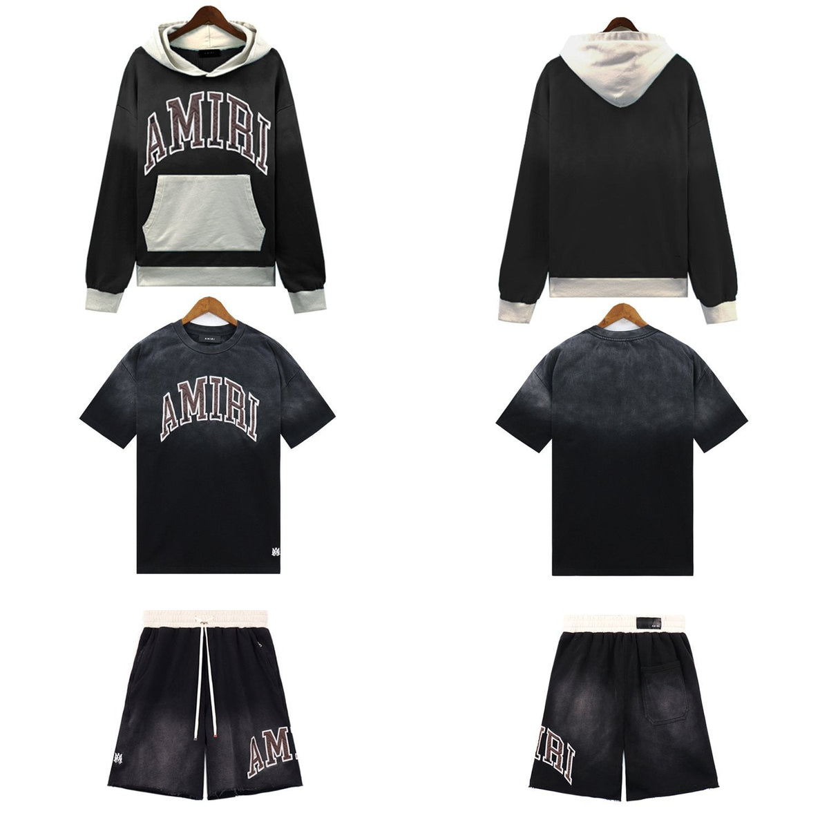 AMIRI Collegiate Wordmark Three-Piece Matching Set — hero