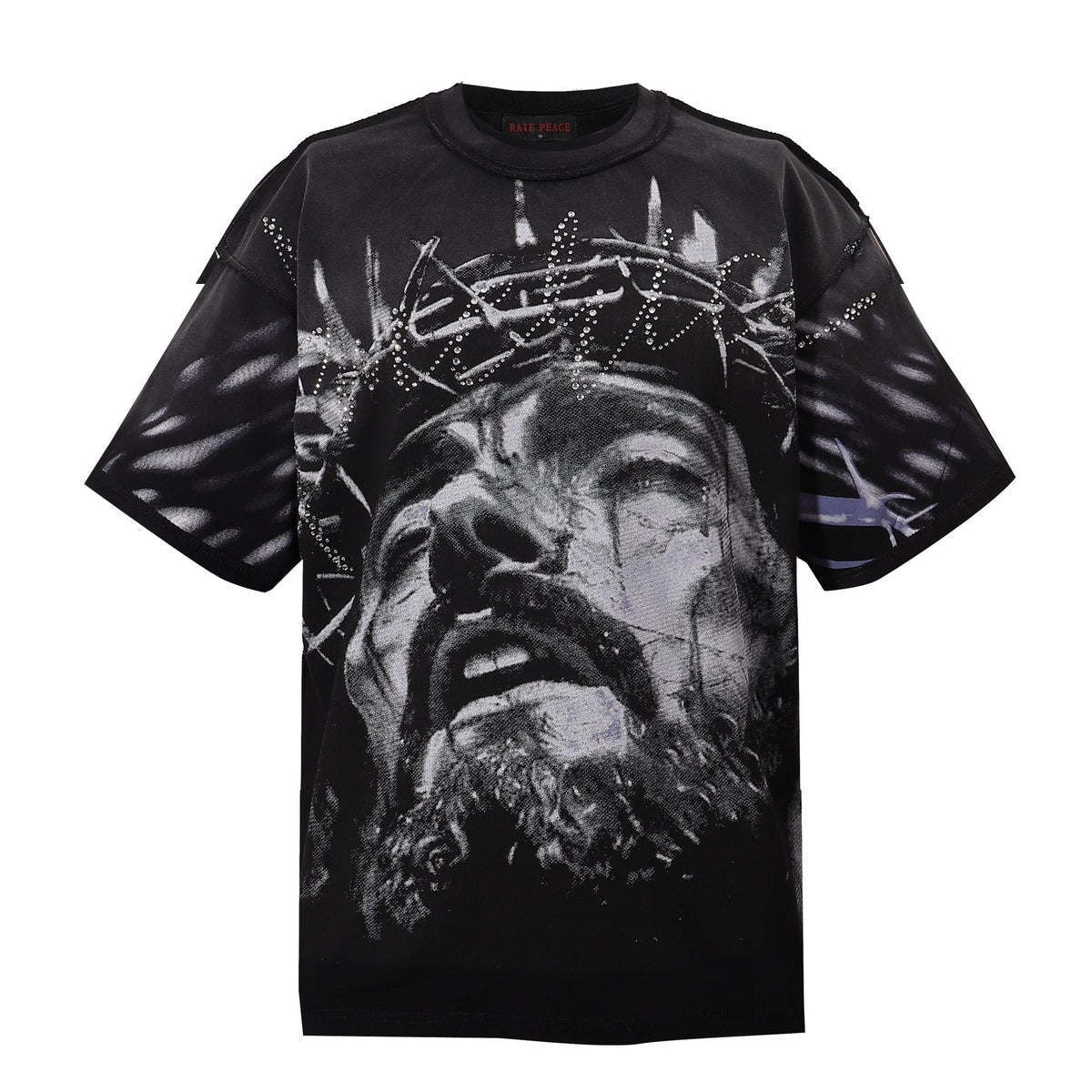 RARE PEACE America First Gothic Graphic T-Shirt — front