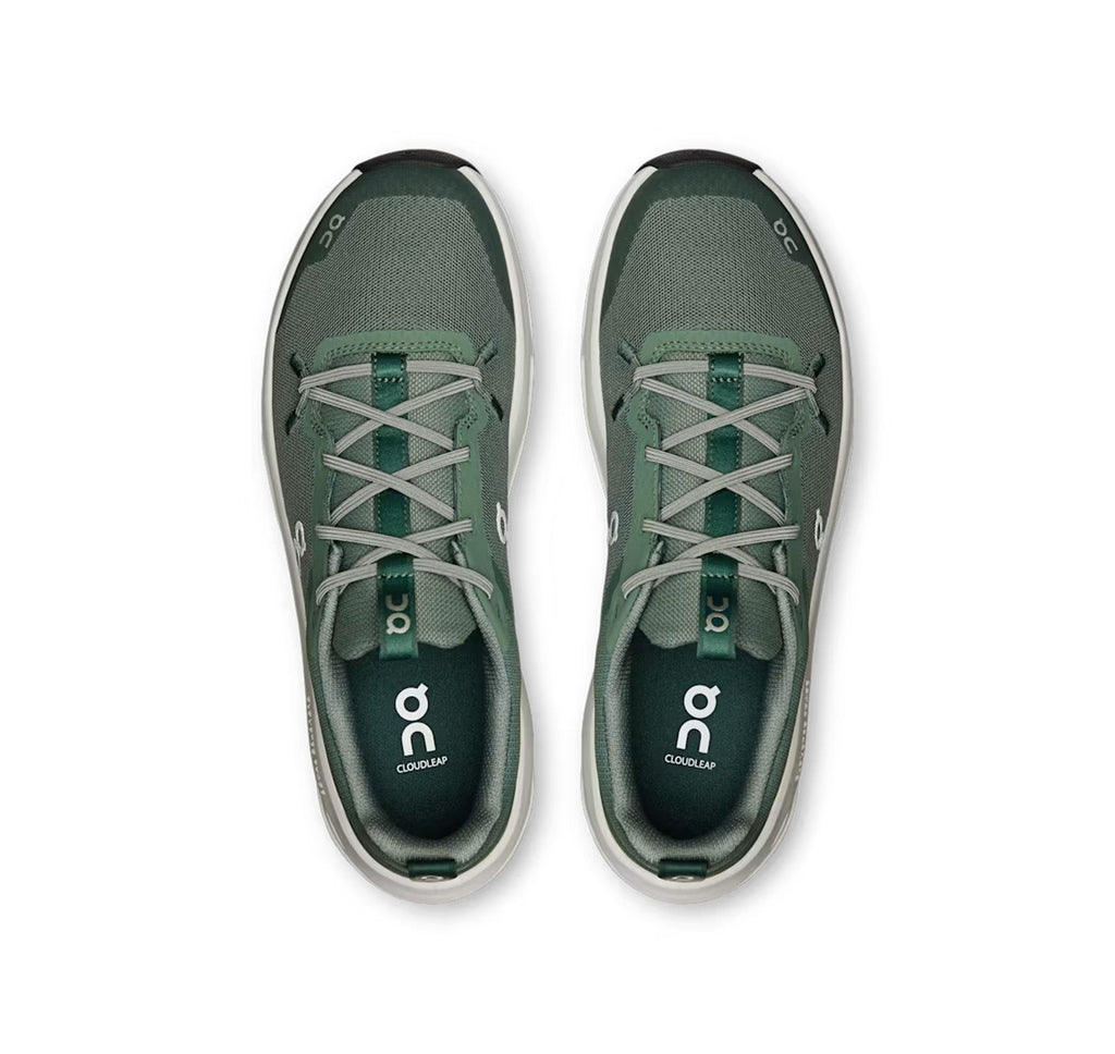 ON Big Kid's Cloudleap Olive/Ghost