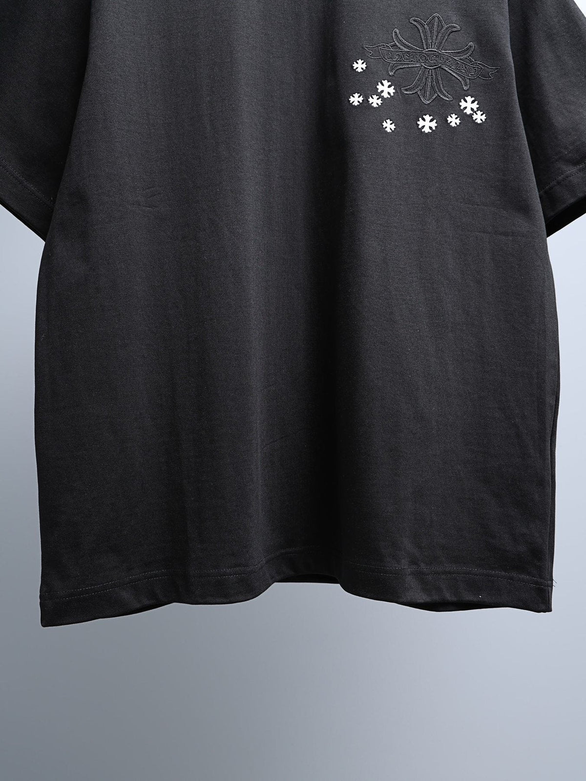 Chrome Hearts Cross and Star Graphic T-Shirt — front