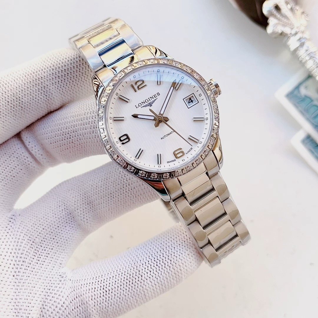 OLEVS Two-Tone White Dial Watch — hero