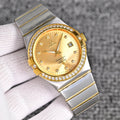 Omega Two Tone Silver Bracelet Watch — hero