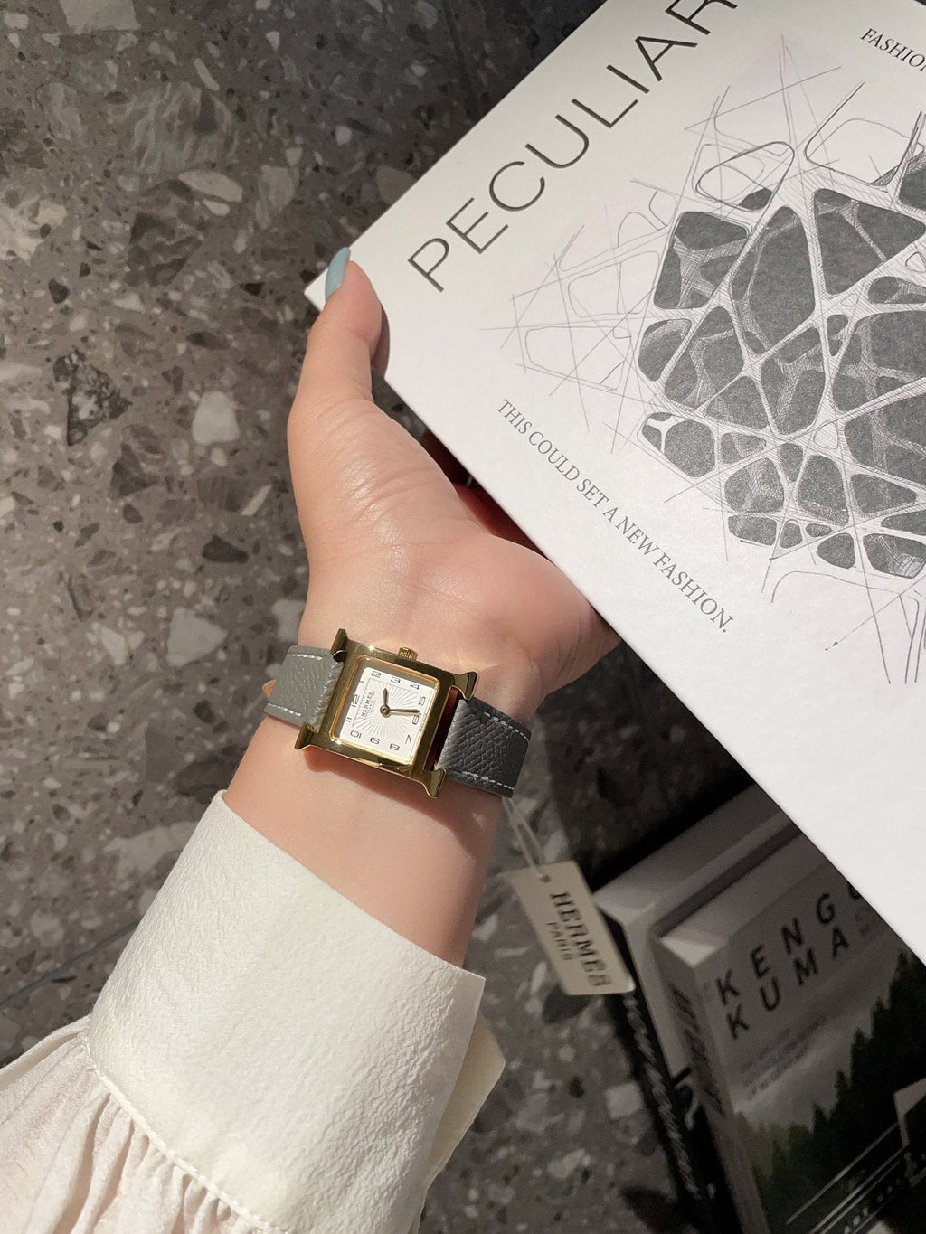 Hermès Gold Strap Watch — model