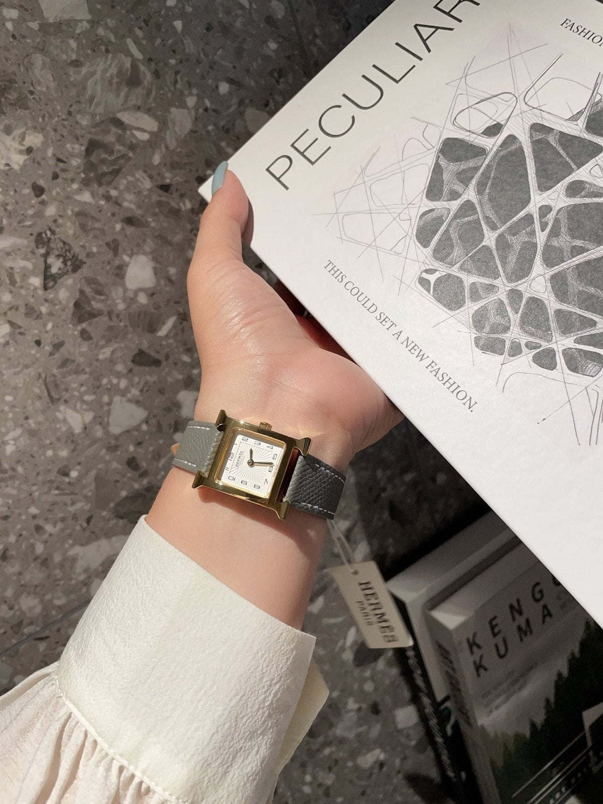 Hermès Gold Strap Watch — model