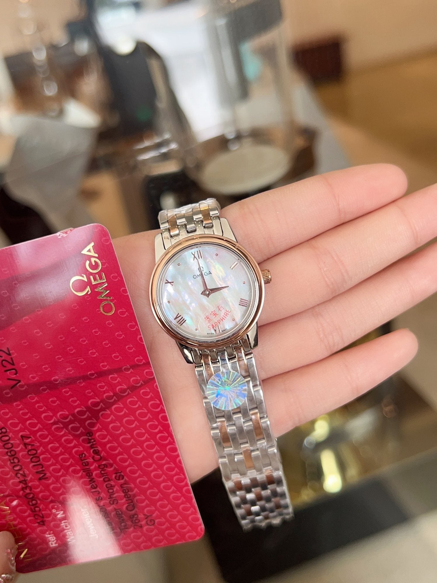 OMEGA Two-Tone White Dial Watch — hero