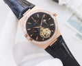 OMEGA Rose Gold Black Dial Strap Watch — hero