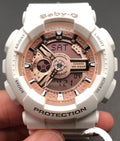 Casio White Rose Gold Watch — hero