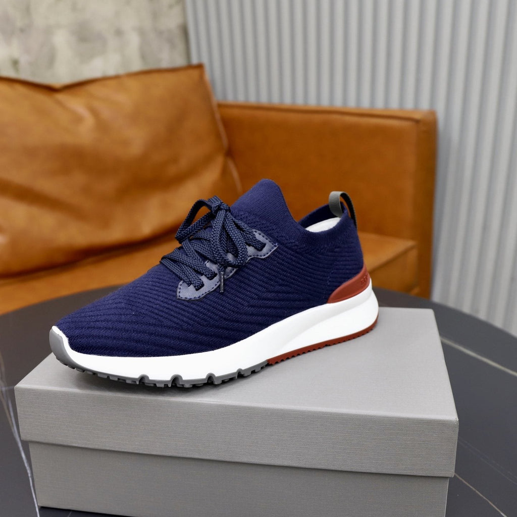 Brunello Cucinelli Textured Low-Top Sneakers — side