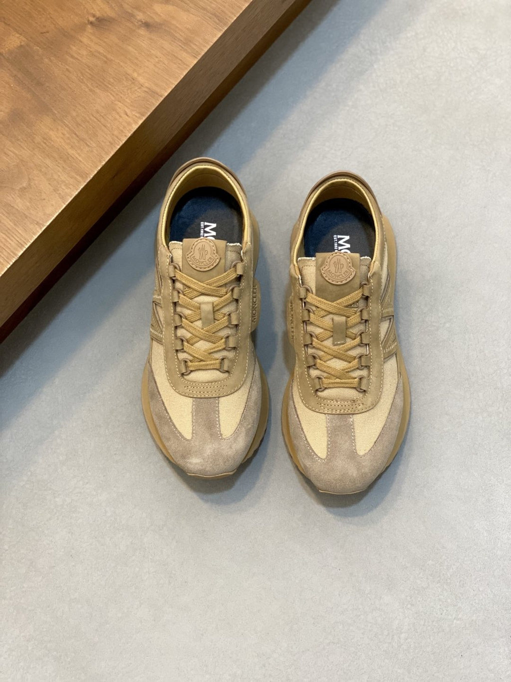 Moncler Men's Low-Top Mesh Sneakers — front