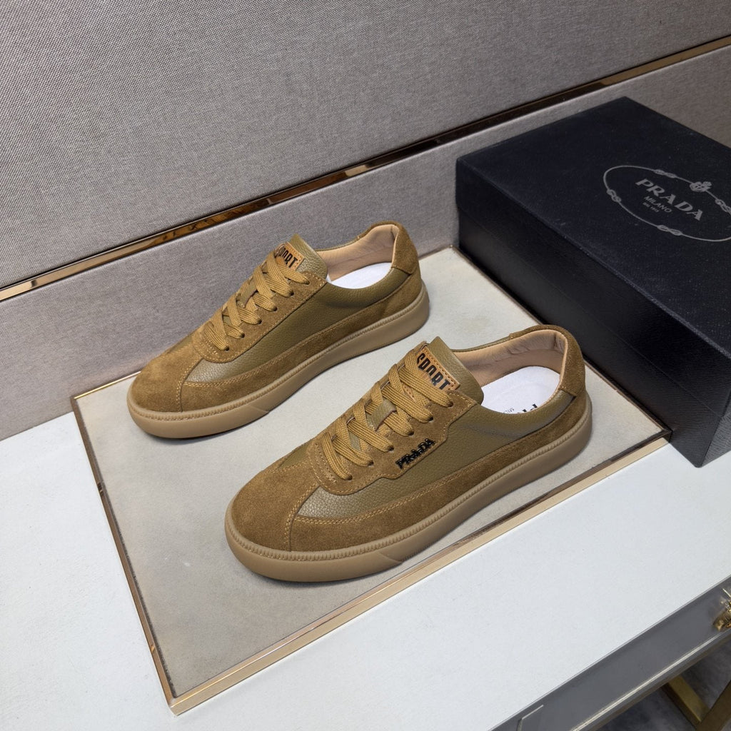 Prada Logo Low-Top Sneakers — side