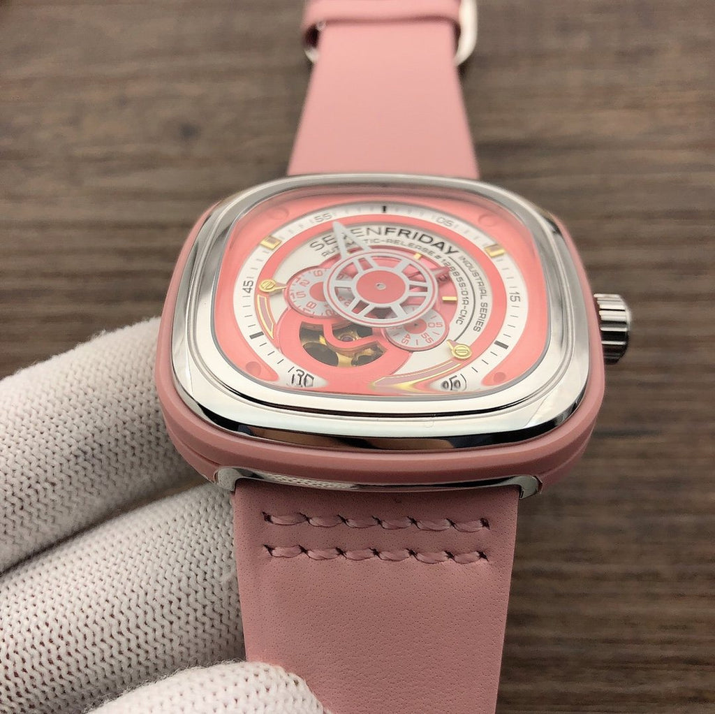 SEVENFRIDAY Pink Strap Watch — model