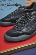 Prada Mesh Panel Low-Top Sneakers — hero