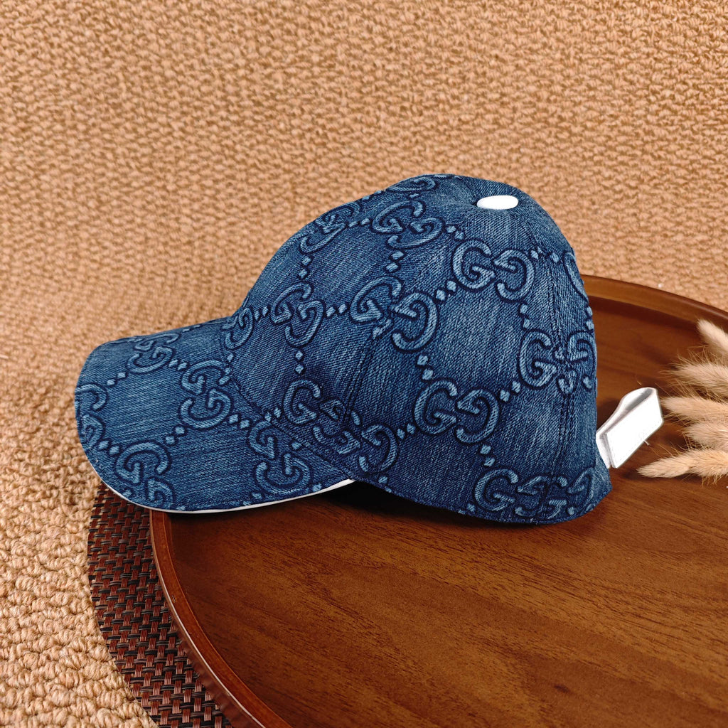 GUCCI Denim Baseball Cap（Blue）