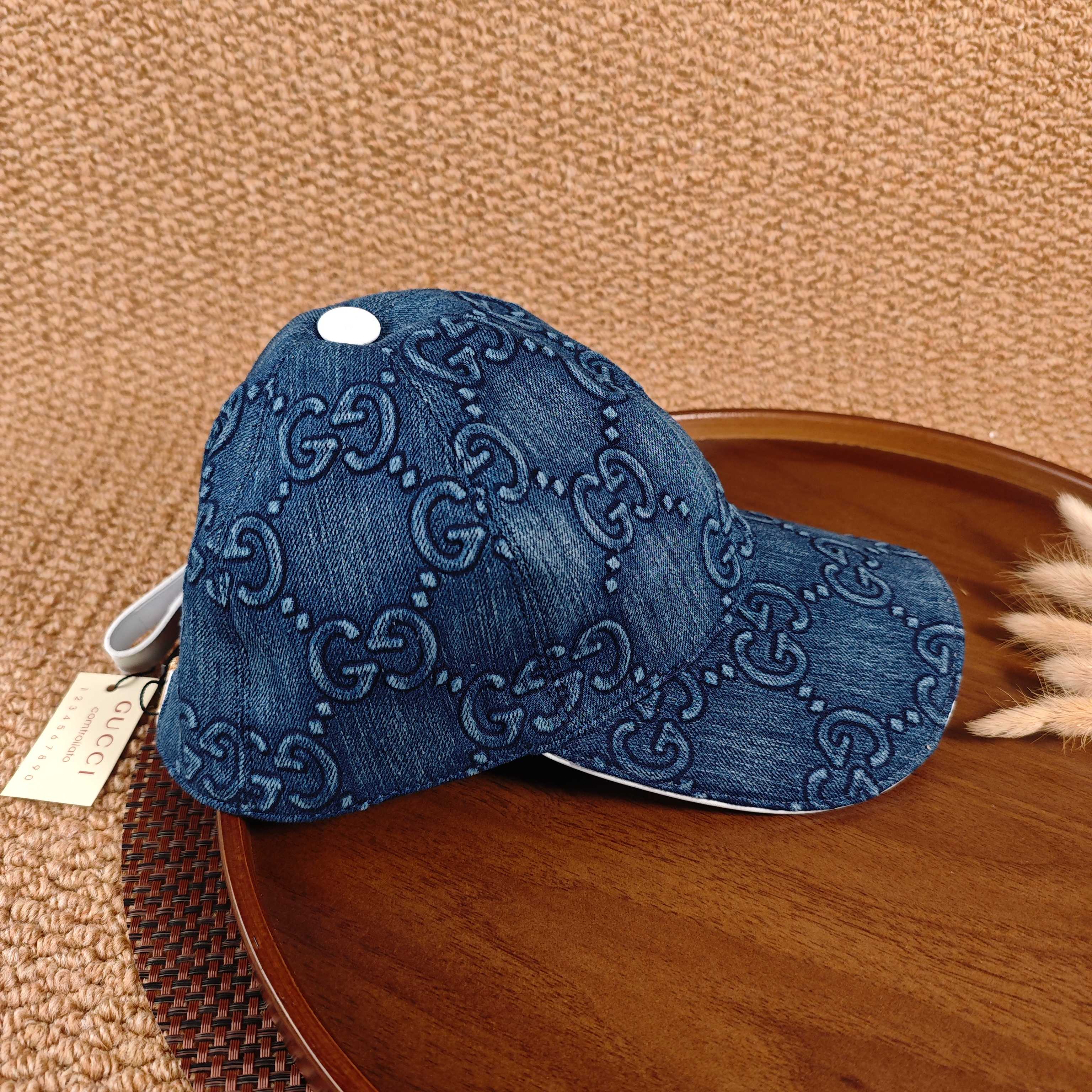 GUCCI Denim Baseball Cap（Blue）