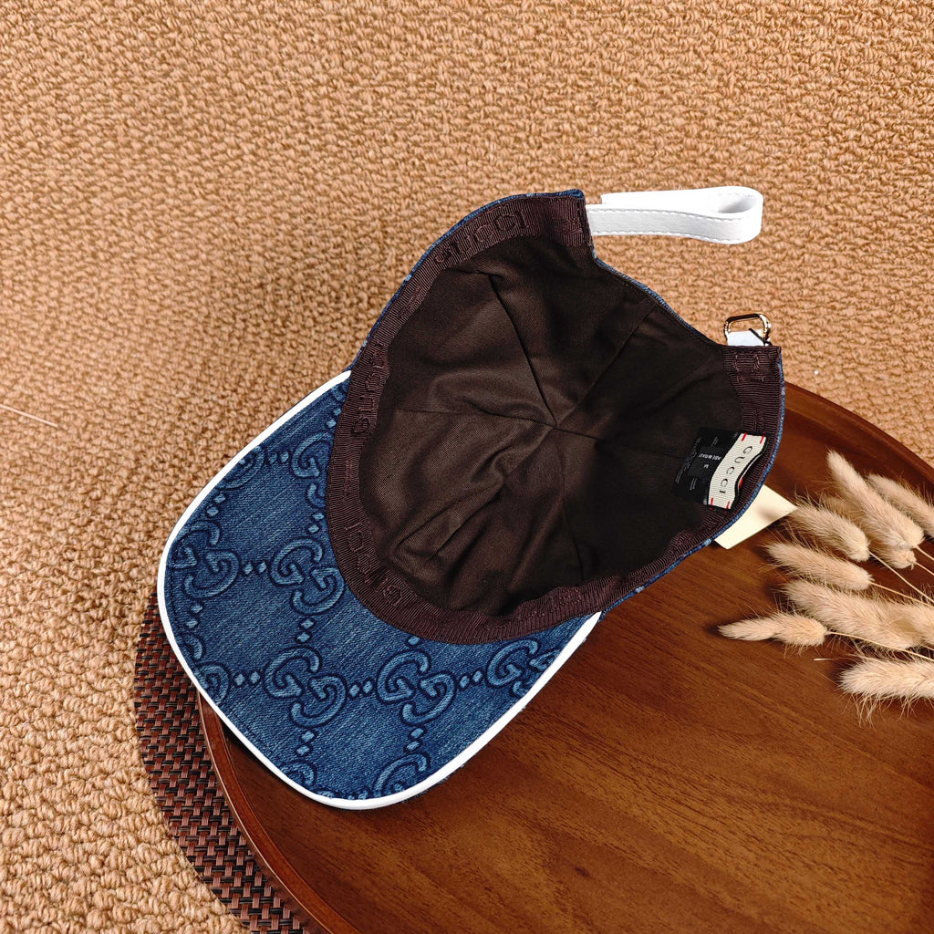 GUCCI Denim Baseball Cap（Blue）