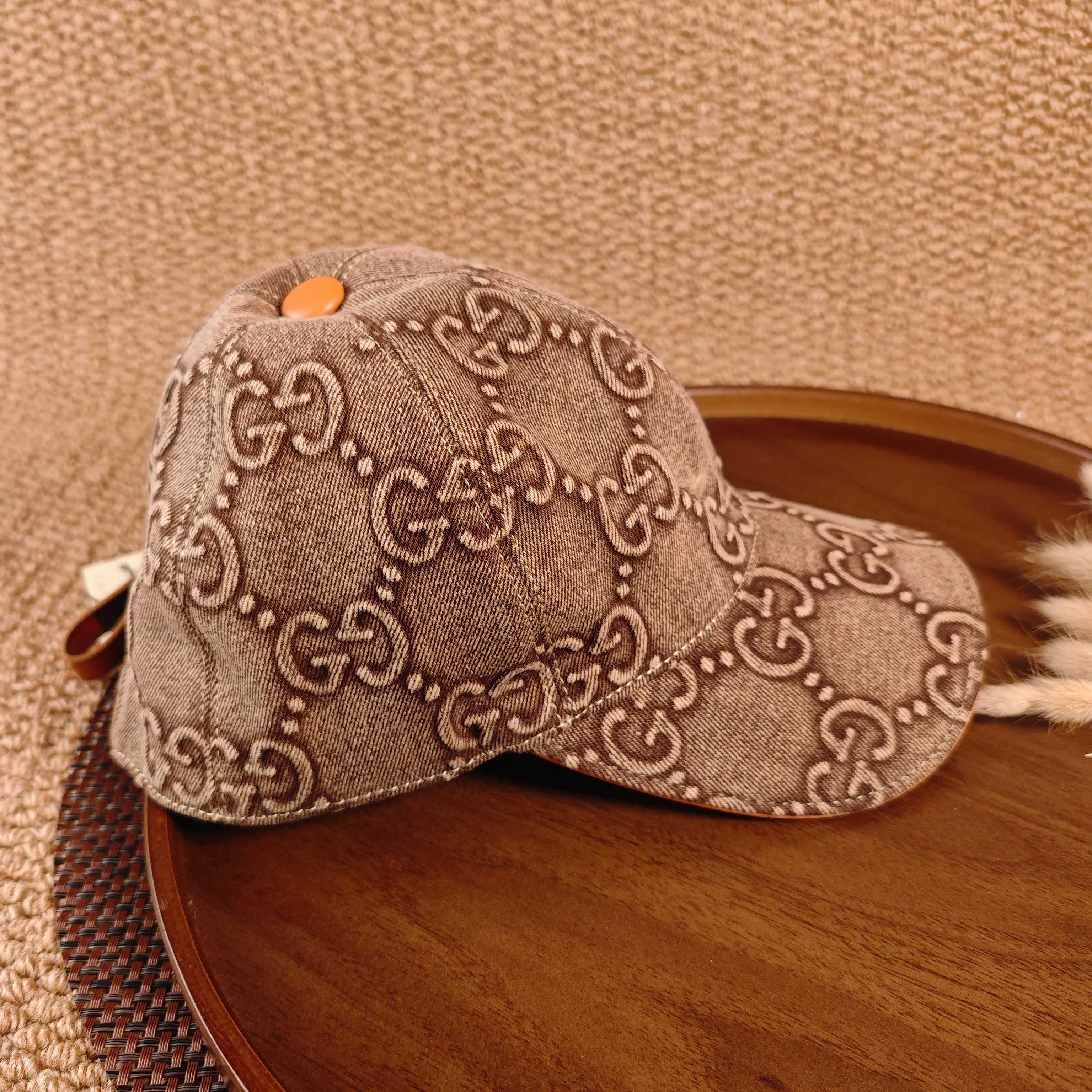 GUCCI Denim Baseball Cap（Gold）