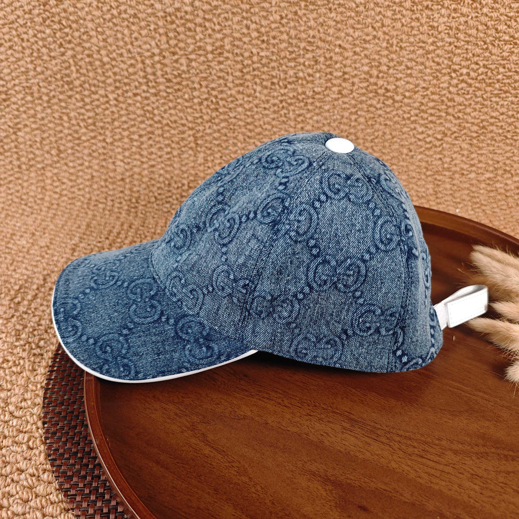 GUCCI Denim Baseball Cap – Blue