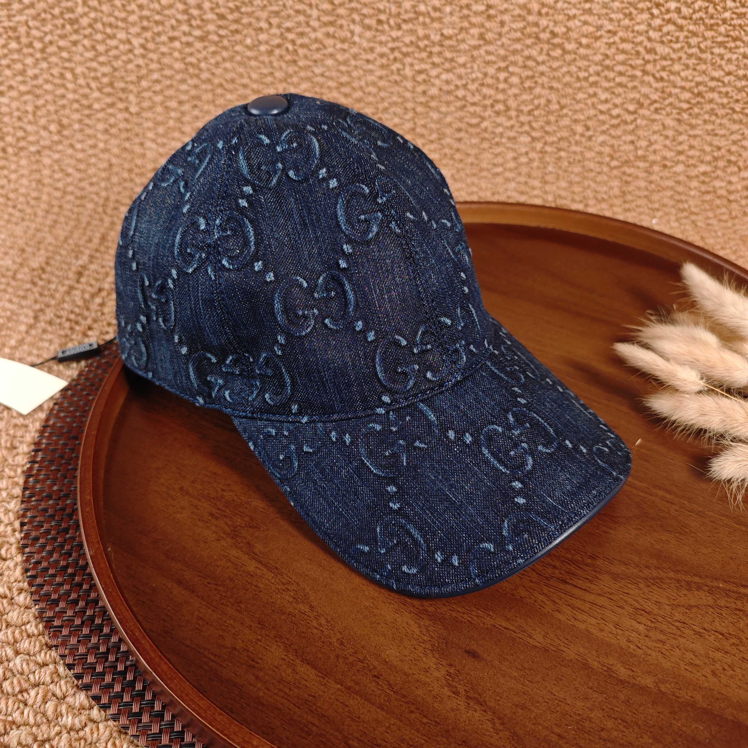 GUCCI Denim Baseball Cap – Dark Blue