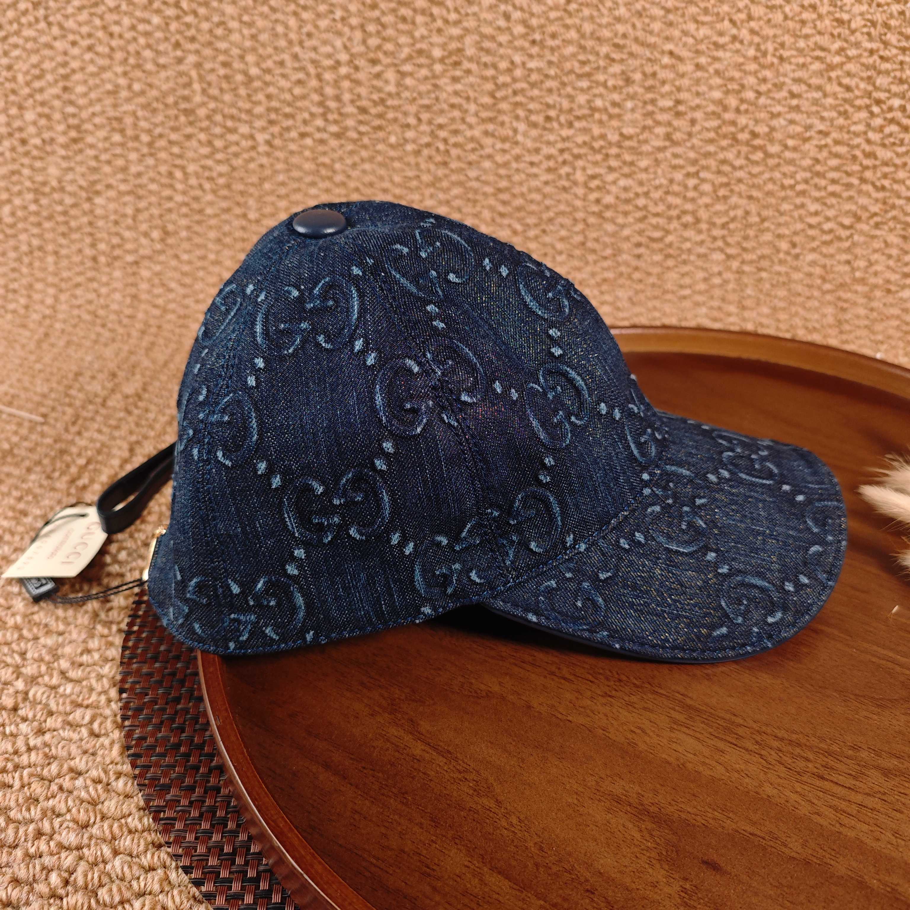 GUCCI Denim Baseball Cap – Dark Blue