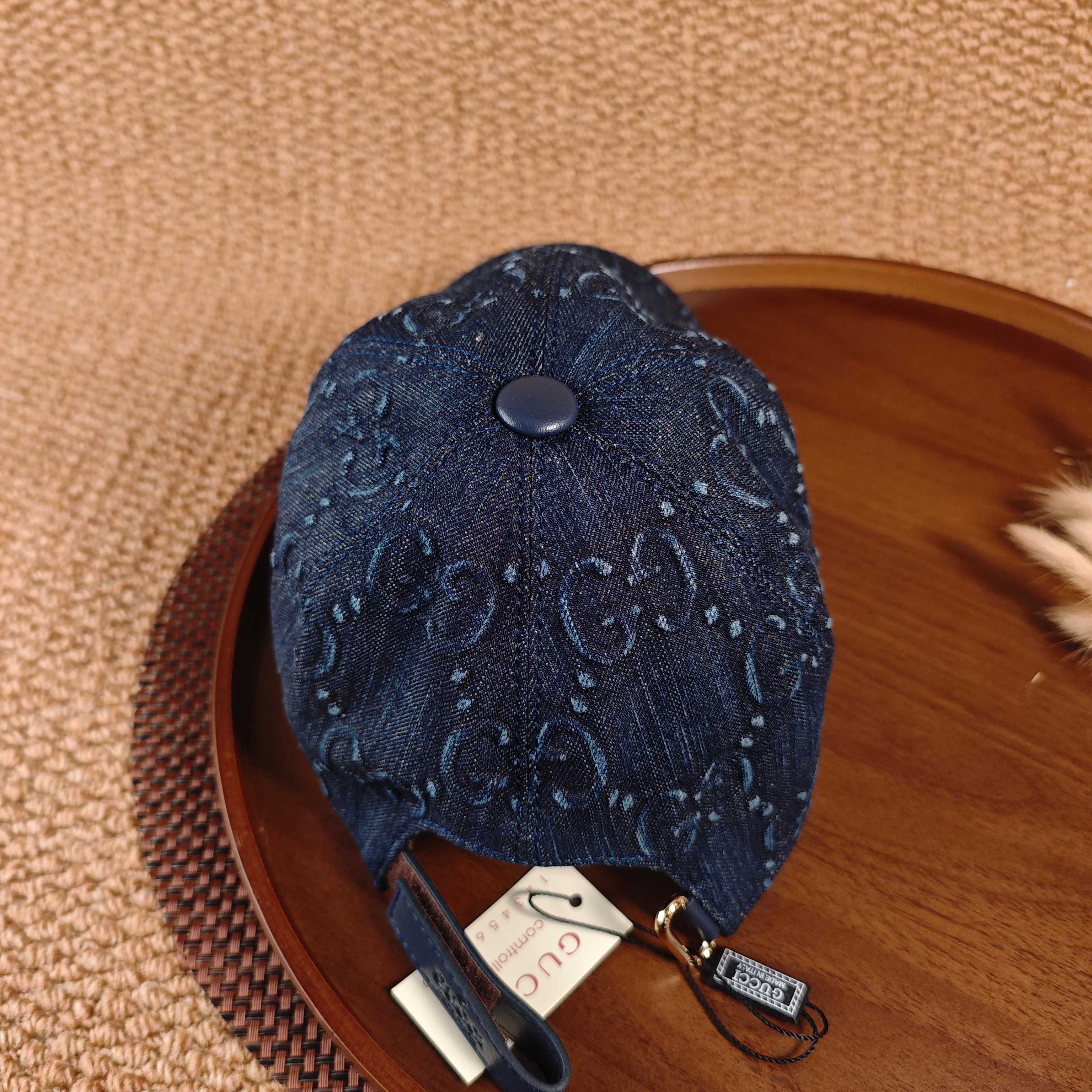 GUCCI Denim Baseball Cap – Dark Blue