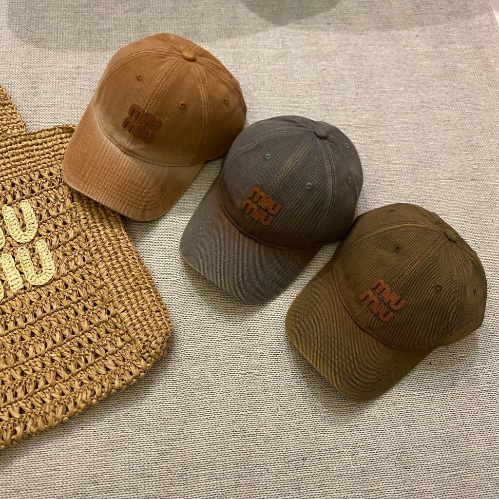 MIU MIU Gradient Washed Baseball Cap
