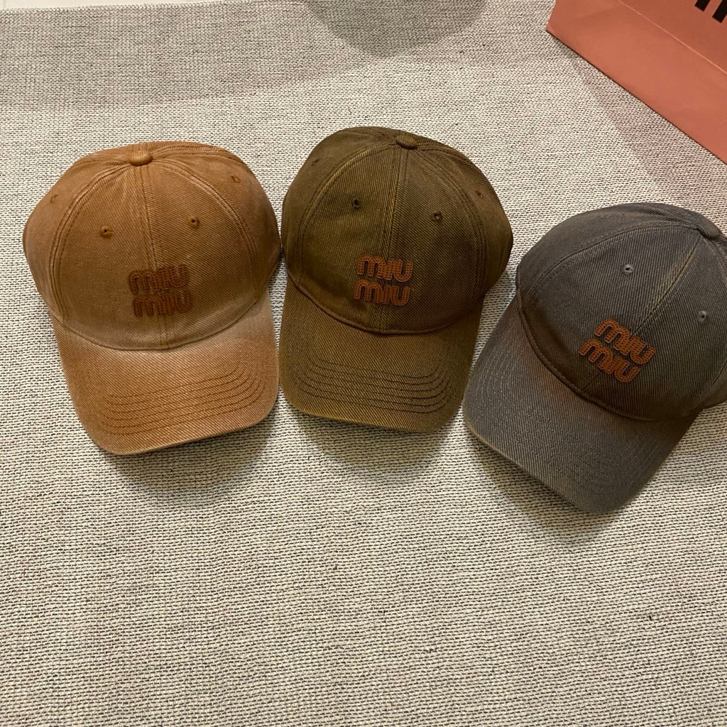 MIU MIU Gradient Washed Baseball Cap