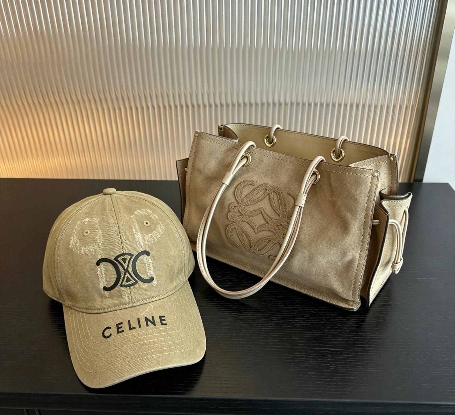 CELINE Triomphe Vintage Baseball Cap
