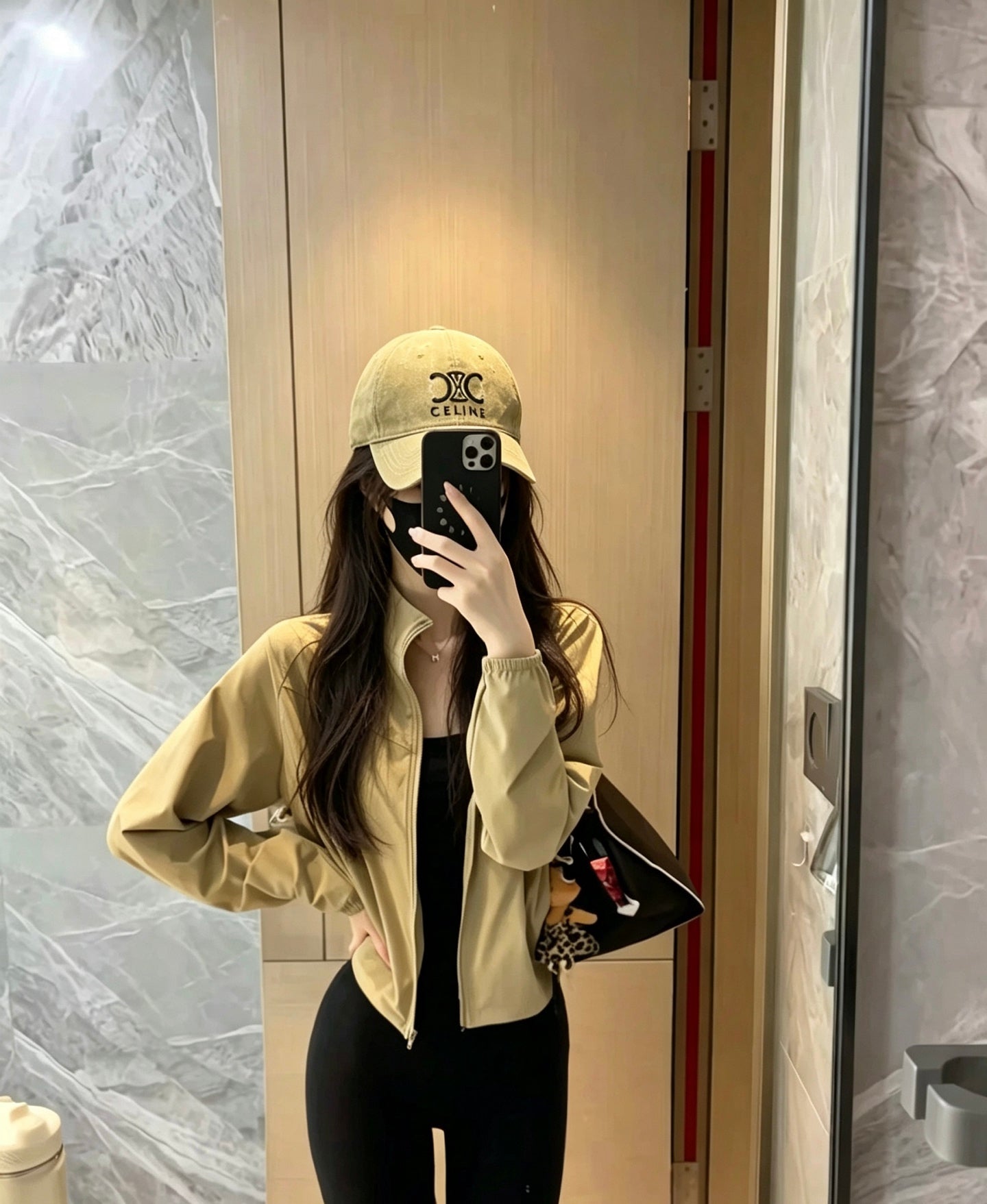 CELINE Triomphe Vintage Baseball Cap