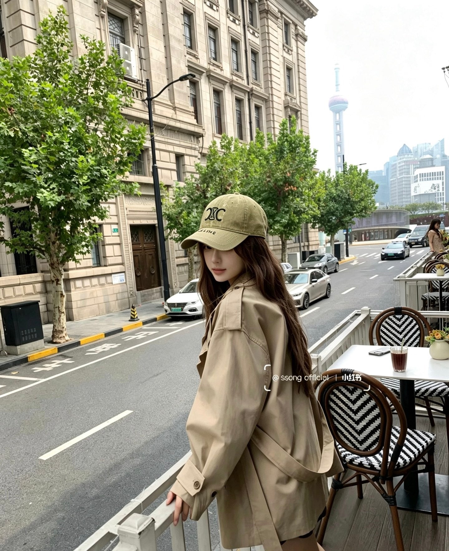 CELINE Triomphe Vintage Baseball Cap