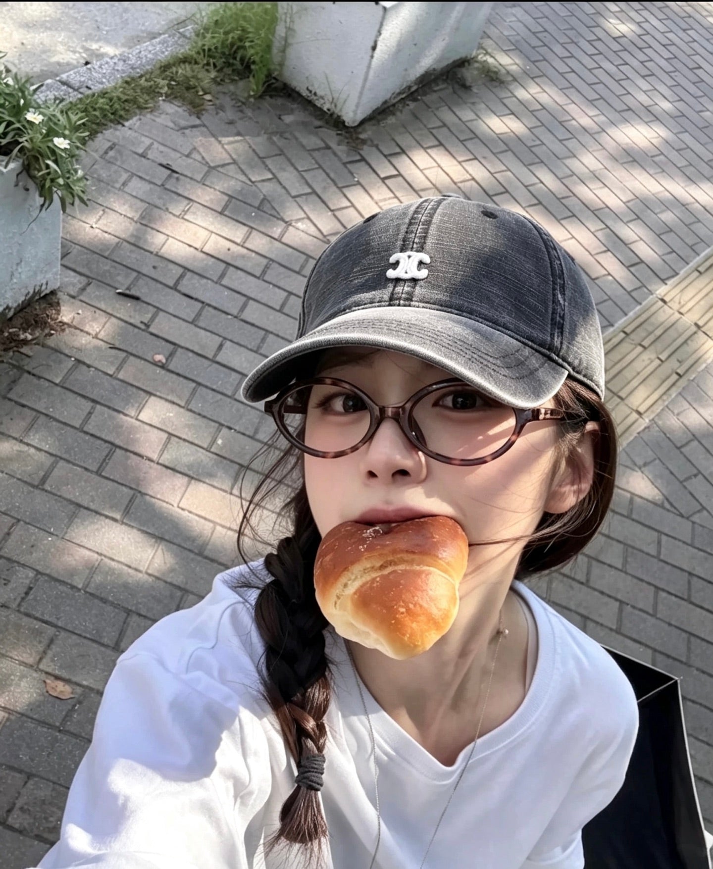 CHANEL Vintage Washed Baseball Cap