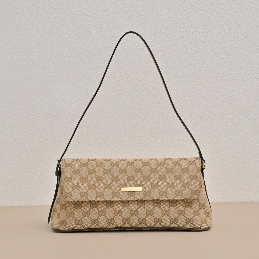 GUCCI GG Madison Denim Shoulder Bag