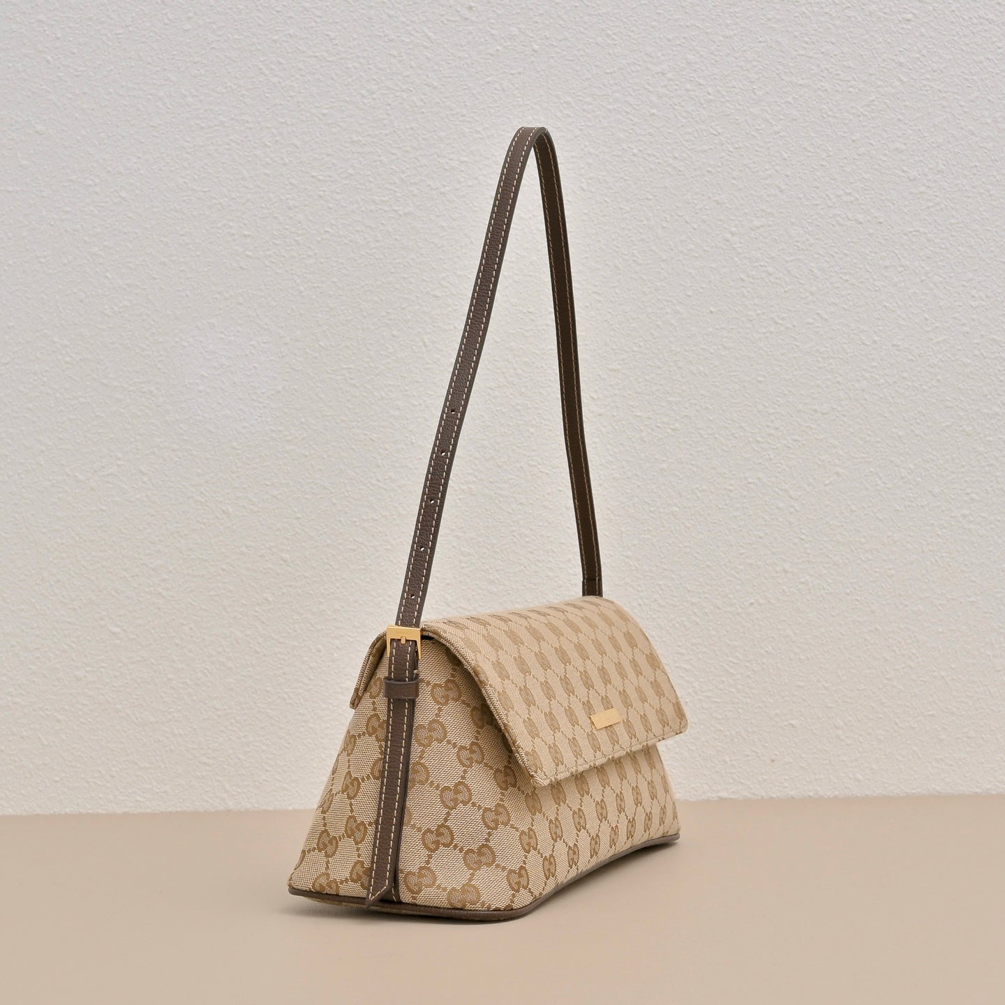 GUCCI GG Madison Denim Shoulder Bag