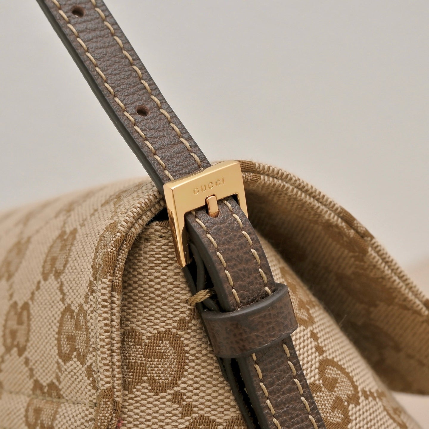 GUCCI GG Madison Denim Shoulder Bag