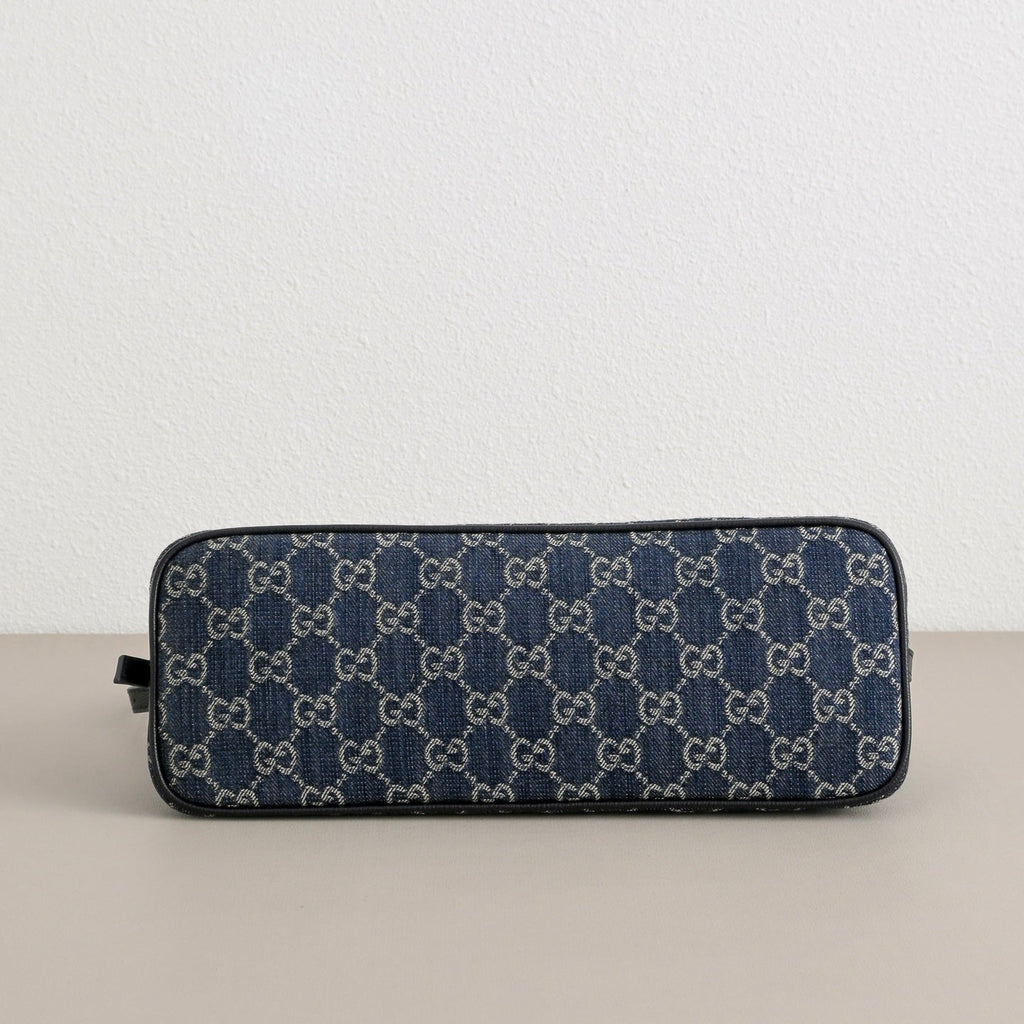 GUCCI GG Madison Denim Shoulder Bag