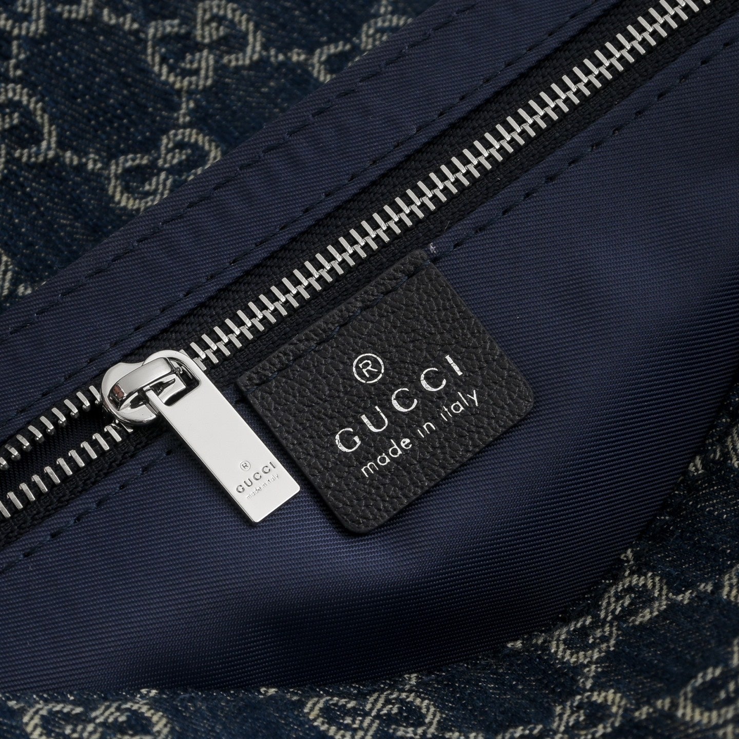 GUCCI GG Madison Denim Shoulder Bag