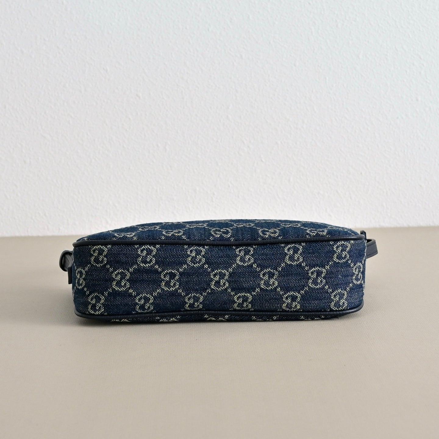 GUCCI Lady Lunetta Denim Shoulder Bag