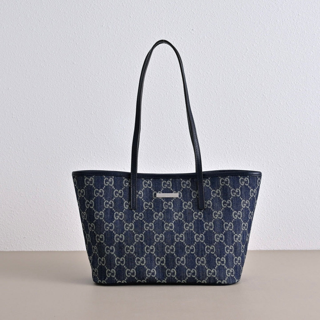 GUCCI Generation Gucci GG Denim Small Tote Bag