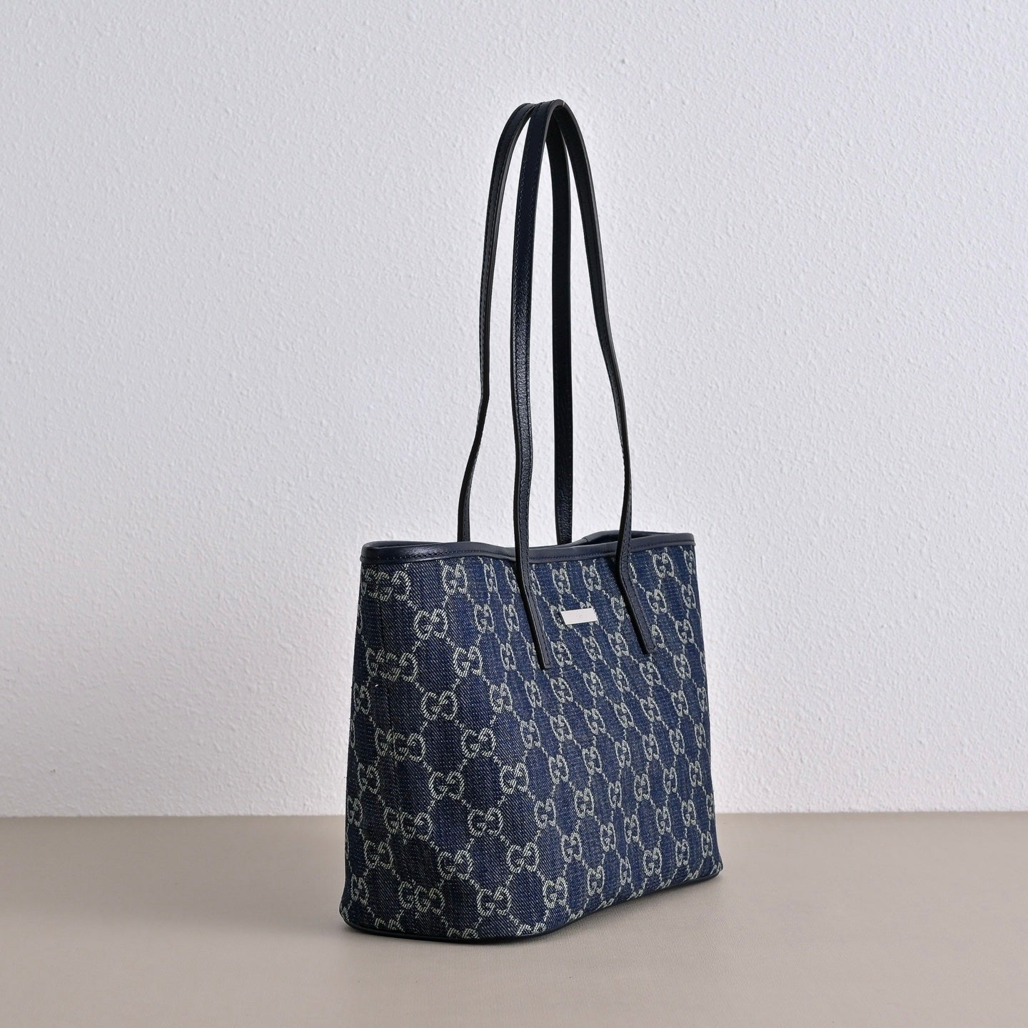 GUCCI Generation Gucci GG Denim Small Tote Bag