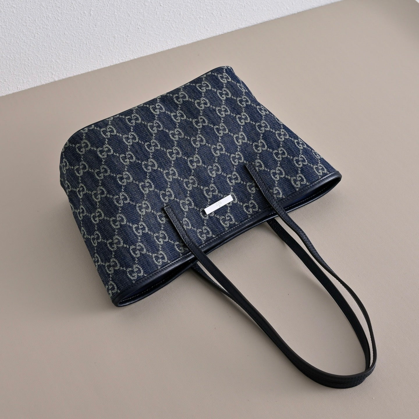 GUCCI Generation Gucci GG Denim Small Tote Bag