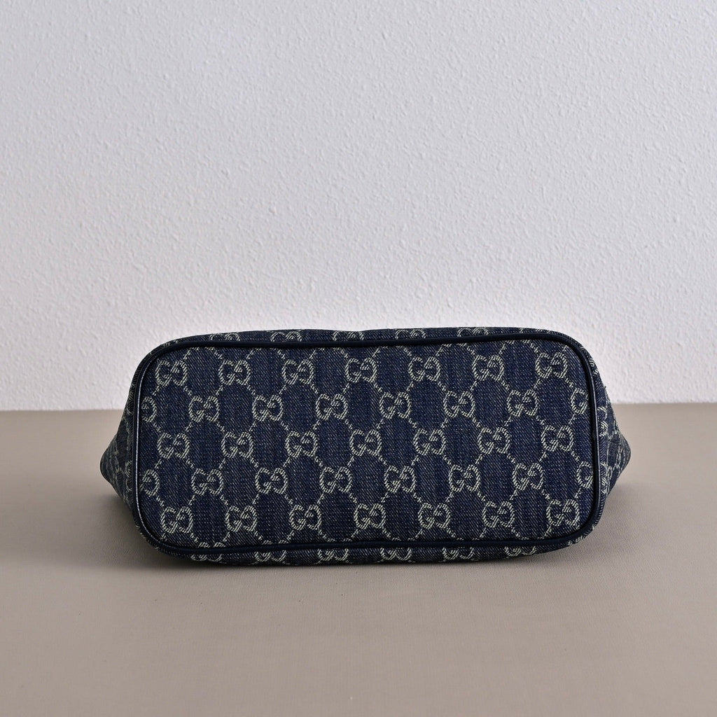 GUCCI Generation Gucci GG Denim Small Tote Bag