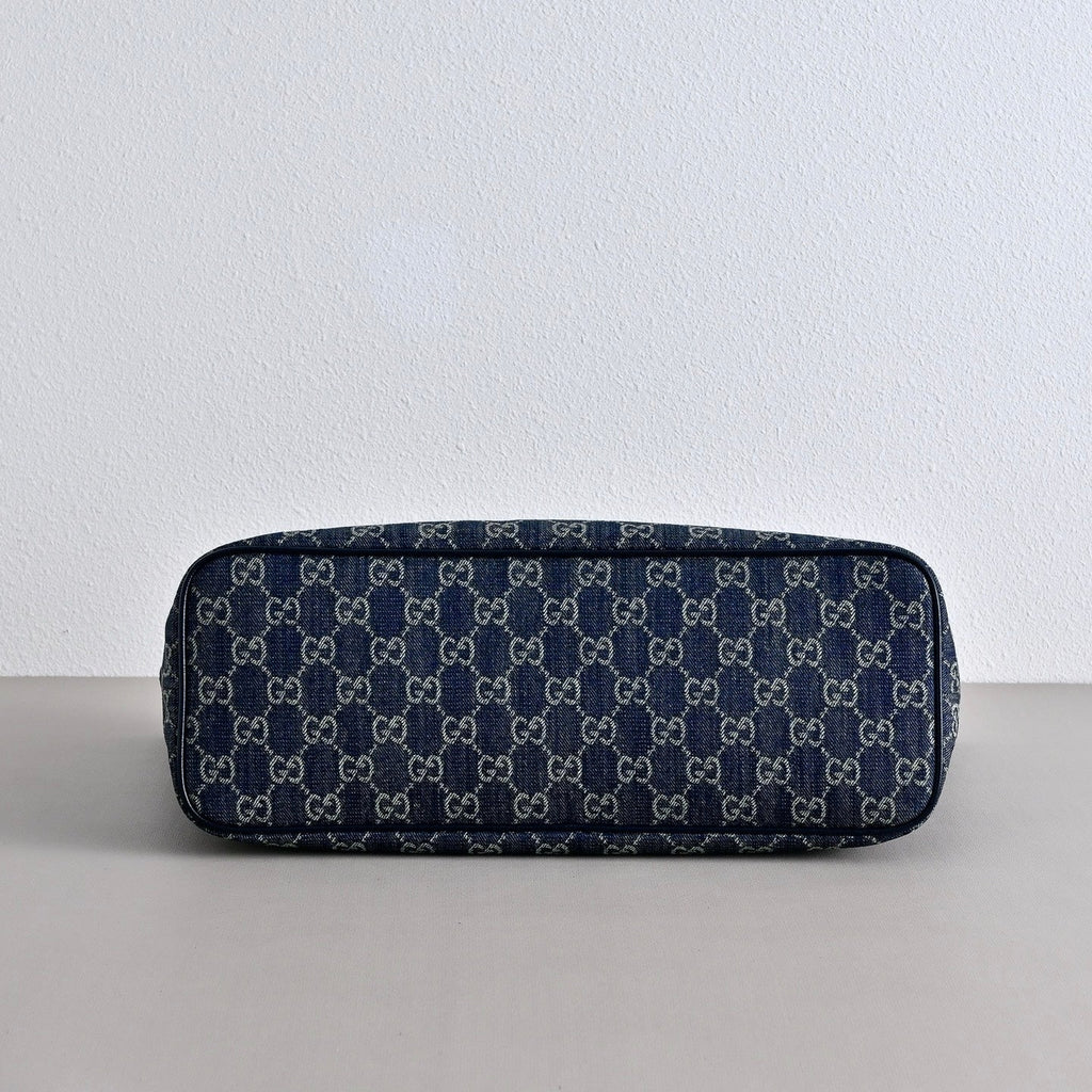 GUCCI Generation Gucci GG Denim Tote Bag Large