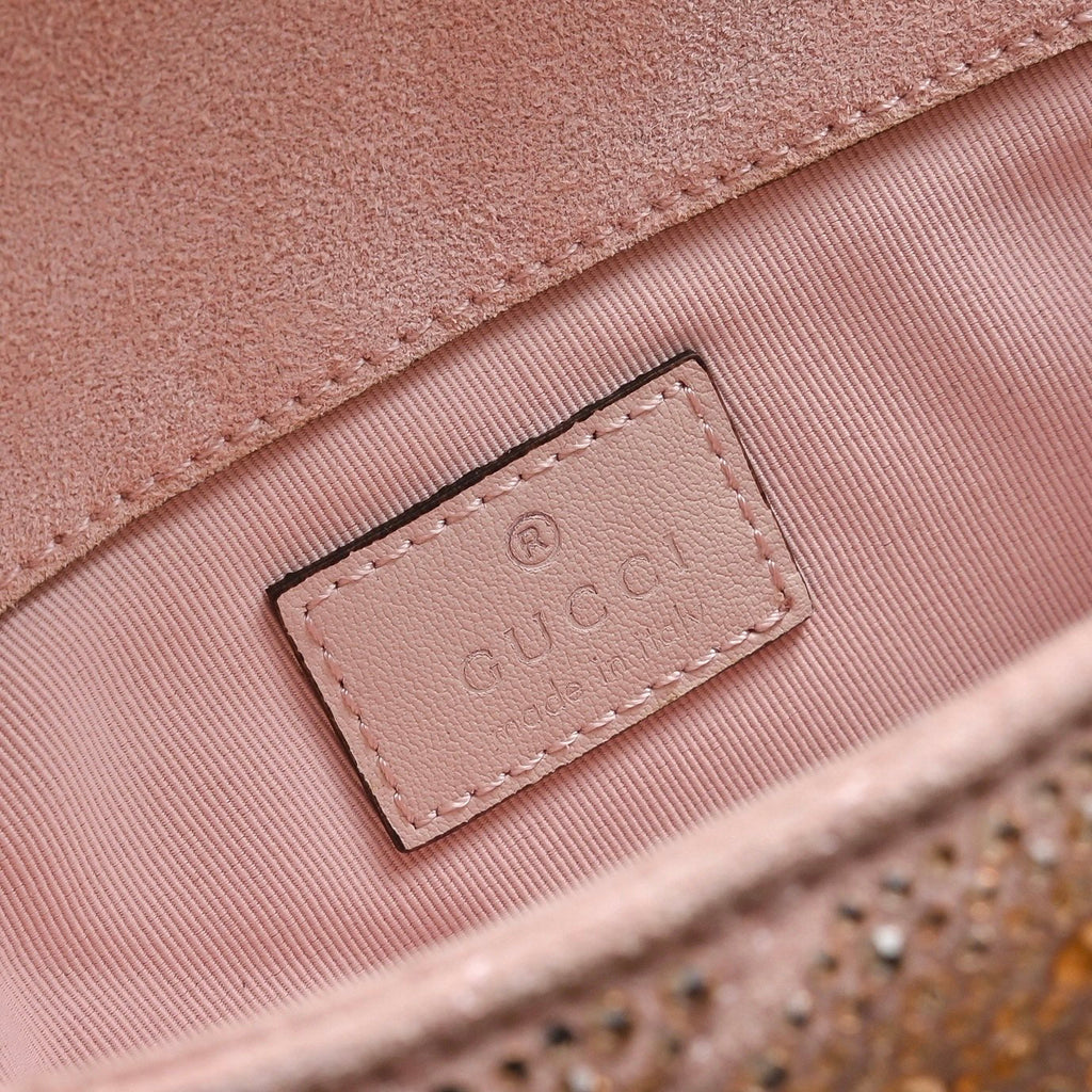 GUCCI Marmont Crystal Shoulder Bag