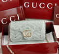 GUCCI Marmont Crystal Shoulder Bag